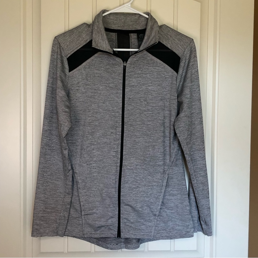 Champion Women’s Zip Up Jacket, Size Small, Black & White, NWOT